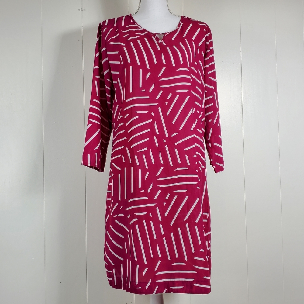 B Boutique by Evergreen striped shift dress size large